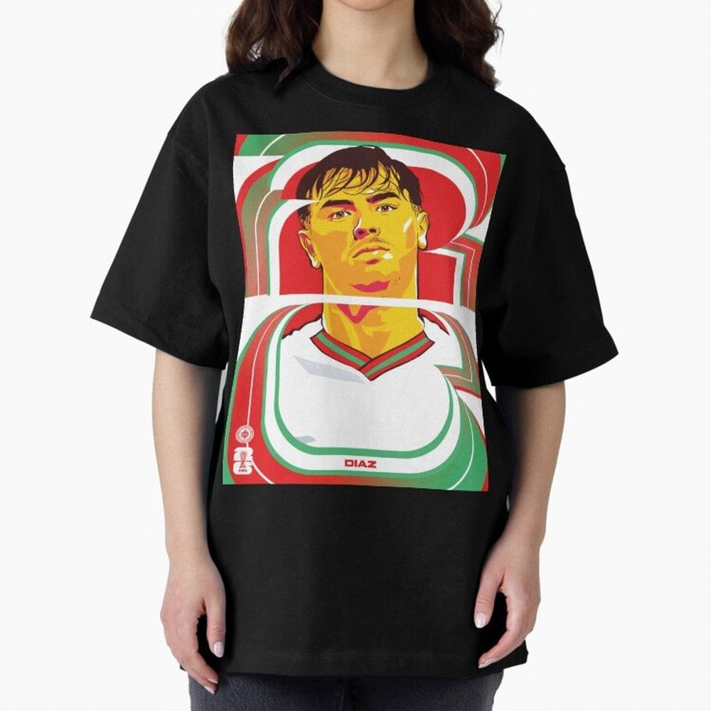 World Cup 2026 Soccer Celebration: United Football Fan Art Oversized T-Shirt Enjoy the Biggest Football Party of Global Football Passion for FIFA World Cup 2026 USA Canada Mexico, Filled with Messi, Neymar and Mbappe, Germany, Vintage Soccer