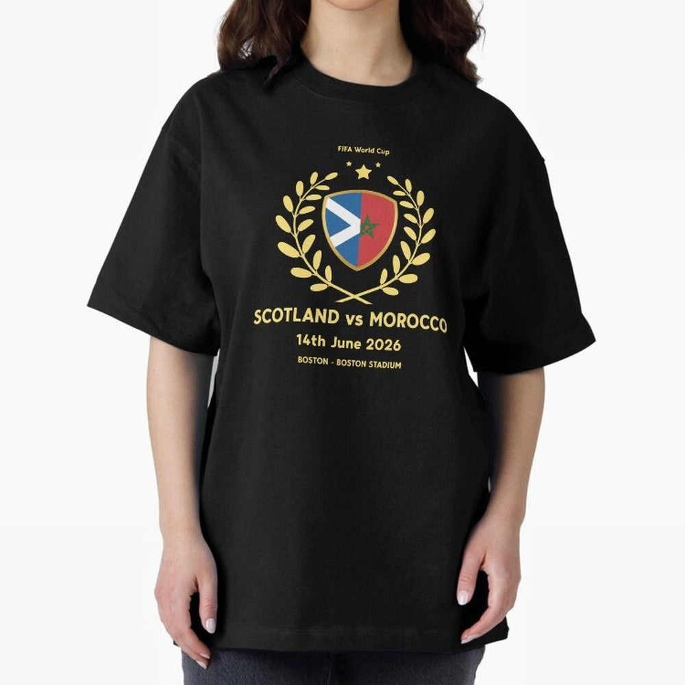 FIFA World Cup - Scotland v Morocco Oversized T-Shirt Upgrade FIFA World Cup 2026 Celebrating Neymar, France Energy, Game Day Rituals, Football Legends, Country Pride and the Road to the Final; Made for Collectors Who Enjoy Iconic Players, Country