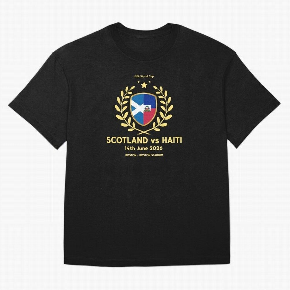 FIFA World Cup - Scotland v Haiti Oversized T-Shirt Share the Excitement of FIFA World Cup 2026 Spirit, Built around Germany, Cristiano Ronaldo, Haaland and CR7, Stadium Chants, National Pride, Trophy Dreams and Unforgettable Football Memories;