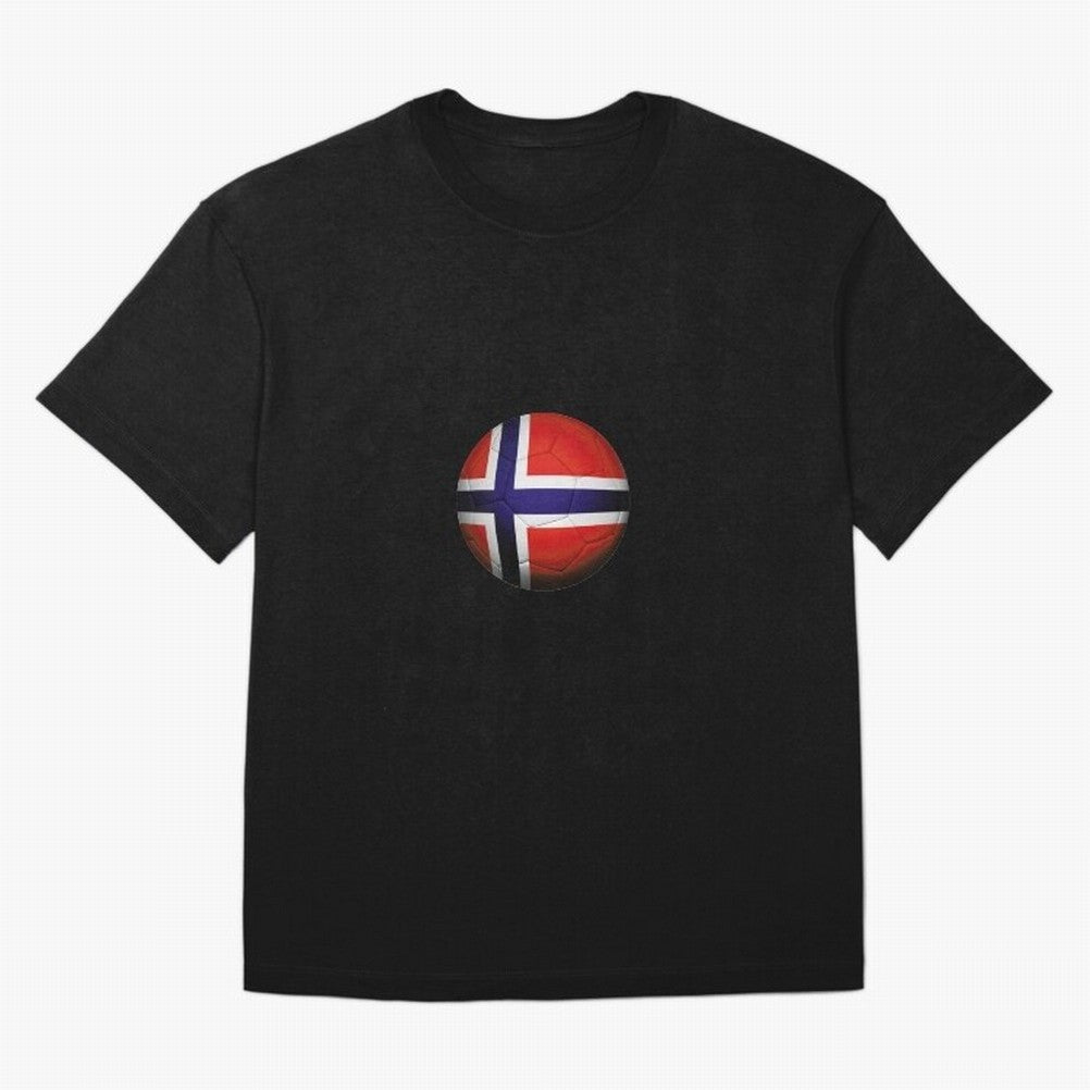 Norway Football Oversized T-Shirt Honor the Beautiful Game during Global Football Passion for FIFA World Cup 2026 Group Stage, Highlighting CR7 and Messi, Brazil, Champion Mindset, Group Stage Buzz, Knockout Tension and Passionate Fan Culture;