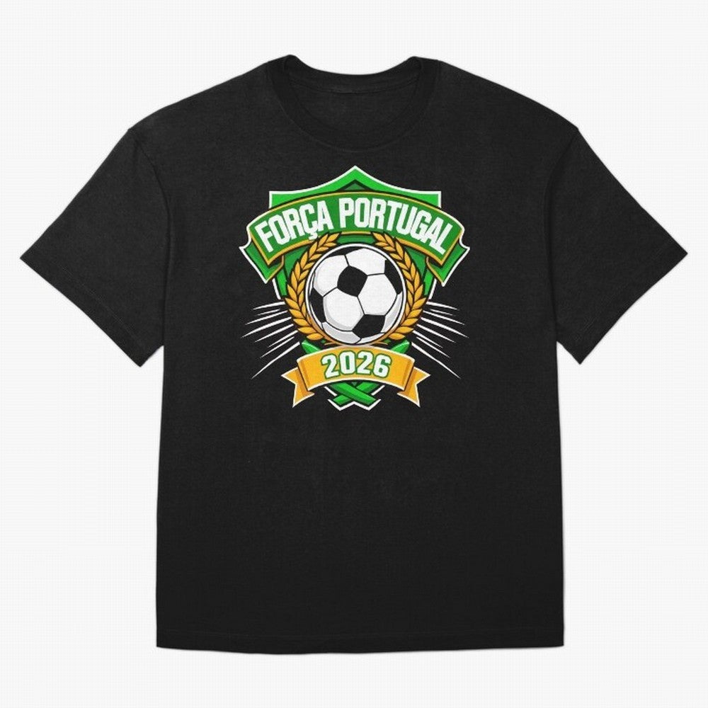 Portugal Fan Art for World Cup 2026 Oversized T-Shirt Celebrate Rivalries and Pride in FIFA World Cup 2026 USA Canada Mexico Built around Neymar, Brazil Energy, Football Passion, Legendary Performances, Festival Vibes and Supporter Community; Built