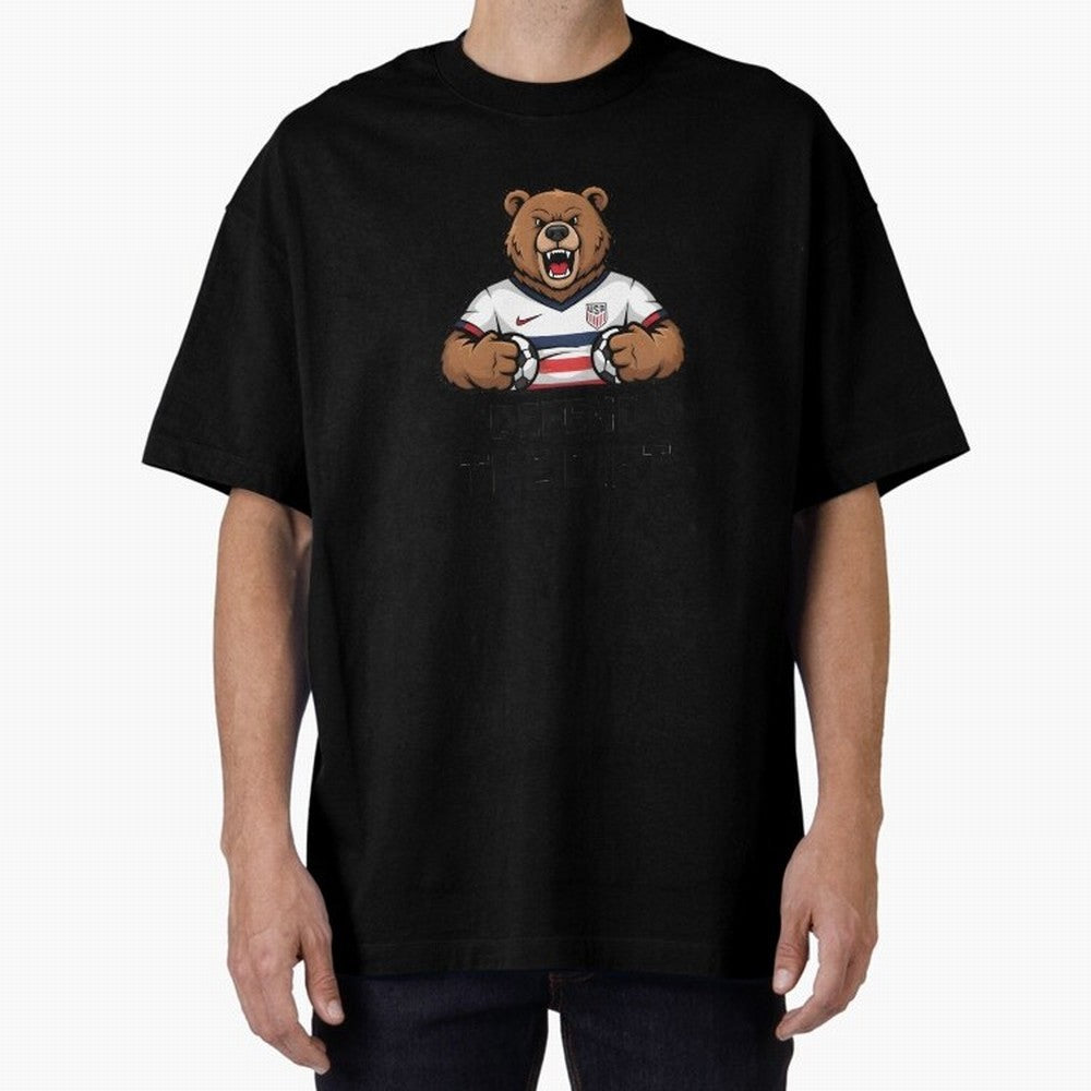 USA - World Cup 2026 Oversized T-Shirt Carry the Dream of the FIFA World Cup 2026 USA Canada Mexico Journey through Haaland Highlights, England Pride, Vintage Soccer Flavor, Modern Football Stars, National Flags and Final Night Emotion; Made for
