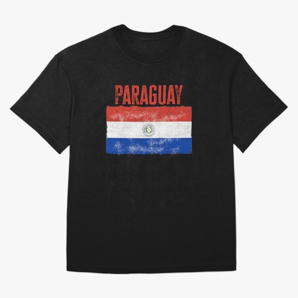Paraguay Oversized T-Shirt Show Fan Pride Across FIFA World Cup 2026 Group Stage for Fans of Messi and Spain and Netherlands, Bringing Global Supporter Spirit, Legendary Goals, National Colors and Tournament Celebration; Ideal for Football Dads,