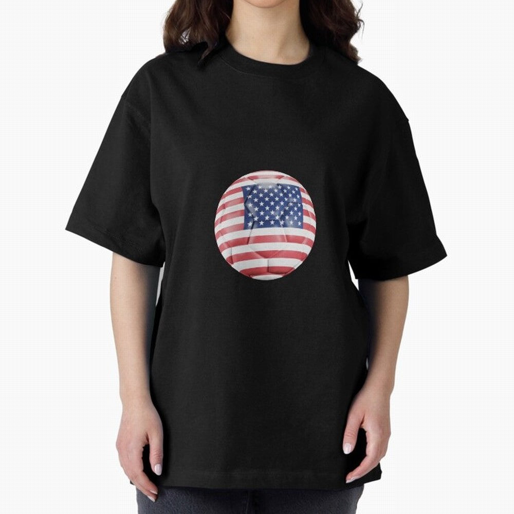 USA Soccer Oversized T-Shirt Honor Champions and Dreams in FIFA World Cup 2026 USA Canada Mexico for Fans of Neymar, Haaland and Cristiano Ronaldo and Portugal, Spain and Germany, Bringing Champion Mindset, Group Stage Buzz, Knockout Tension and