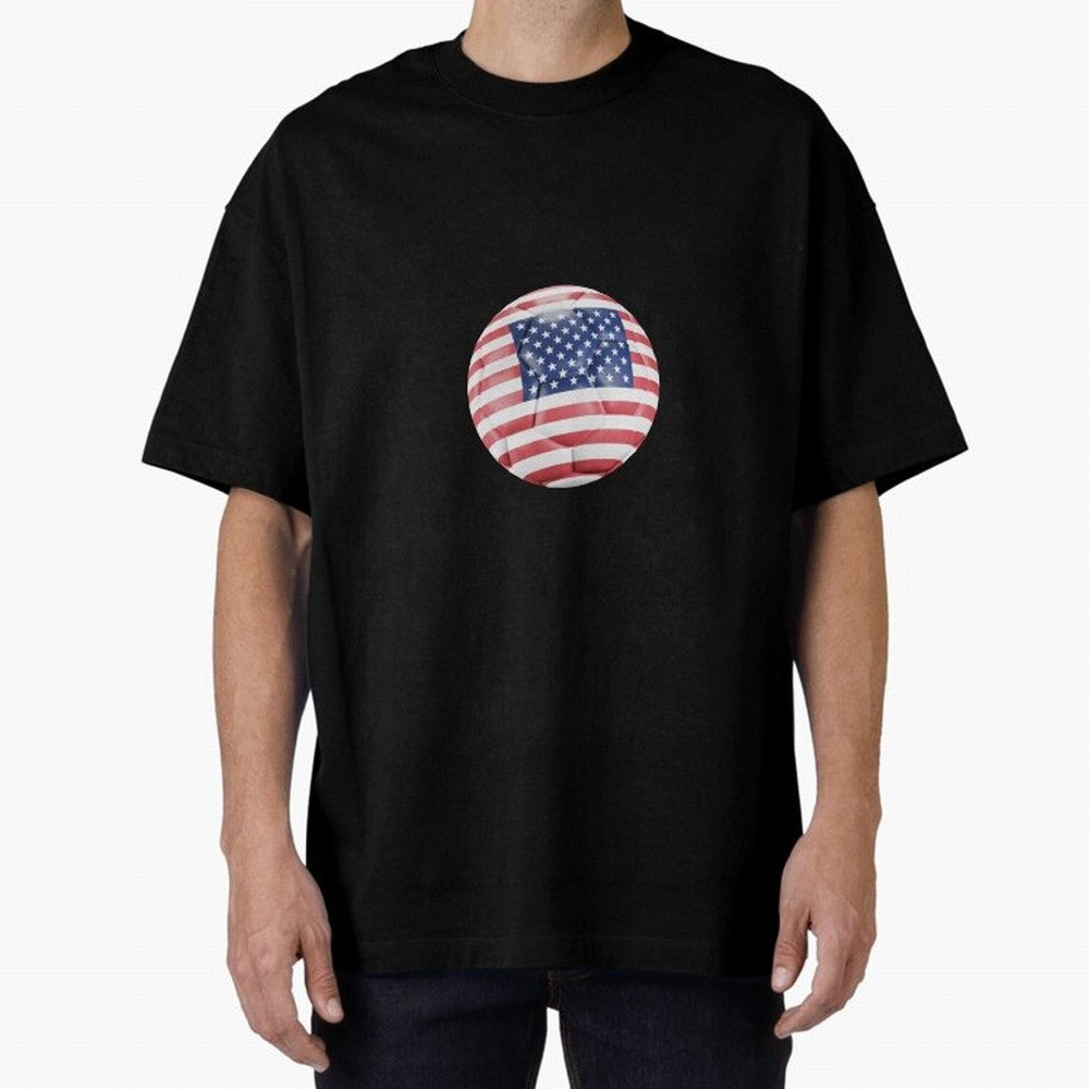USA Soccer Oversized T-Shirt Honor Champions and Dreams in FIFA World Cup 2026 USA Canada Mexico for Fans of Neymar, Haaland and Cristiano Ronaldo and Portugal, Spain and Germany, Bringing Champion Mindset, Group Stage Buzz, Knockout Tension and