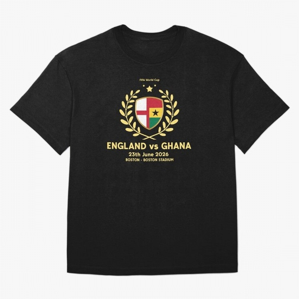 FIFA World Cup - England v Ghana Oversized T-Shirt Honor the Beautiful Game during FIFA World Cup 2026 for Fans of Messi, CR7 and Mbappe and Germany, Bringing Stadium Chants, National Pride, Trophy Dreams and Unforgettable Football Memories; Ideal