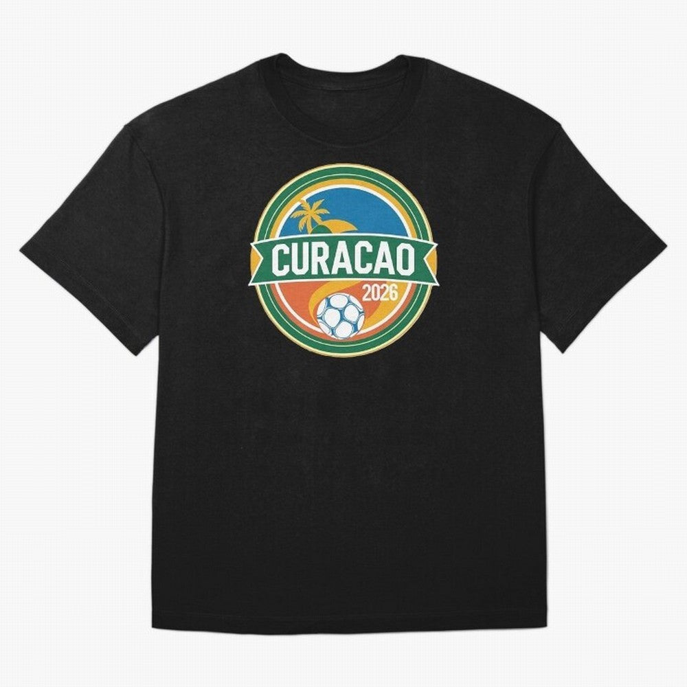 Curacao WC 2026 Oversized T-Shirt Discover FIFA World Cup 2026 USA Canada Mexico with Neymar, Haaland and Cristiano Ronaldo, Argentina, France and Brazil Energy, Tournament Hype, Historic Matchups, Family Viewing Parties and Global Sports Pride;