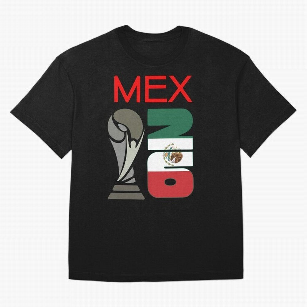 Mexico 2026 Soccer World Cup Trophy Mexican Flag Design Oversized T-Shirt Support Global Football Passion for FIFA World Cup 2026, Driven by CR7, England and Germany, Supporter Pride, Iconic Celebrations, Legendary Names and Global Match Day