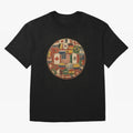 Vintage World Flags Soccer Ball,2026 International Football Graphic Gifts Tee Oversized T-Shirt Represent FIFA World Cup 2026 Celebrating Mbappe, Brazil Energy, Classic Soccer Heritage, Championship Pressure, Fan Loyalty and International Pride;