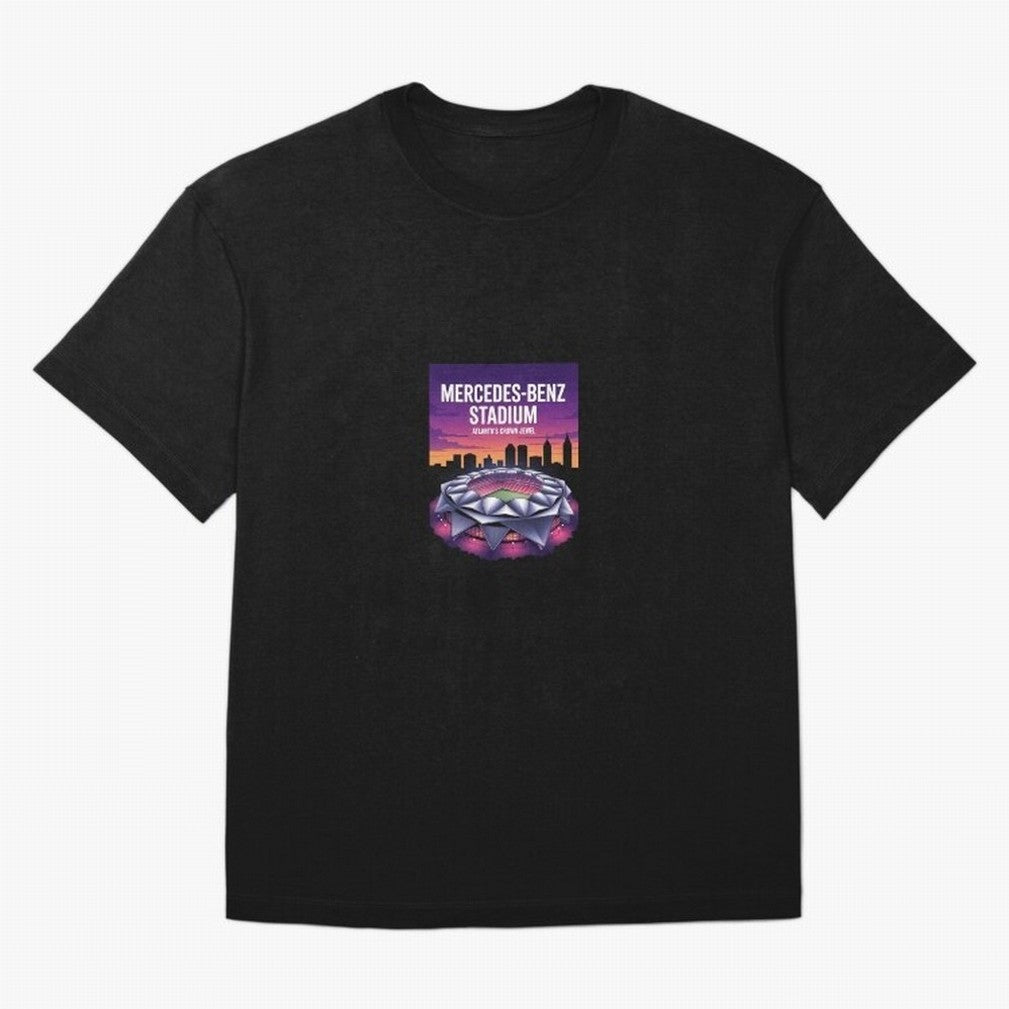 Atlanta Stadium Oversized T-Shirt Live the Energy of FIFA World Cup 2026 for Fans of Neymar and Brazil, Bringing Football Festival Excitement, Trophy Ambitions, Country Rivalries and Star Player Buzz; Great for Watch Parties, Sports Bars, Family