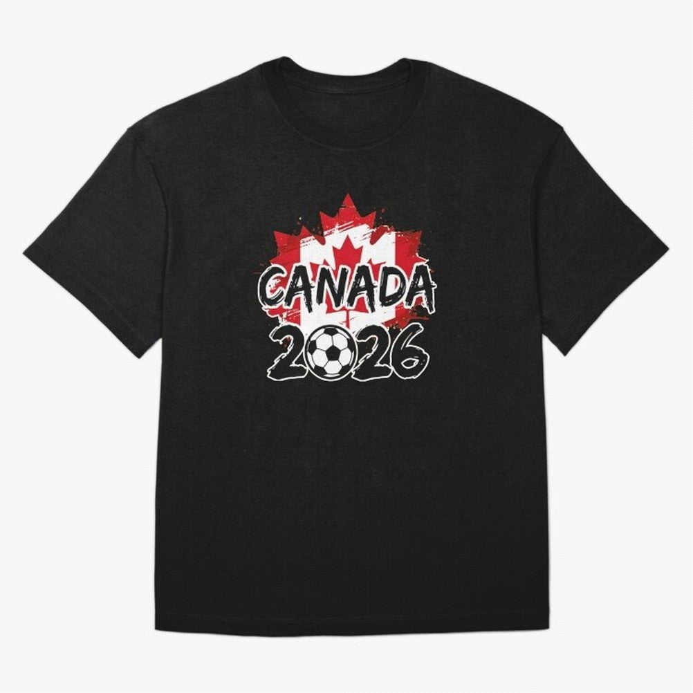 Canada World Cup 2026 Soccer Fan Game Day T-Shirt_86605883 Oversized T-Shirt Bring a Champion Mindset to FIFA World Cup 2026 Group Stage Spirit, Celebrating Spain and Netherlands, Messi and Cristiano Ronaldo, Champion Mindset, Group Stage Buzz,