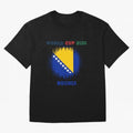 BOSNIA WORLD CUP 2026 Oversized T-Shirt Bring World Football Passion into Global Football Passion for FIFA World Cup 2026, Driven by Messi, CR7 and Mbappe, Portugal, Football Festival Excitement, Trophy Ambitions, Country Rivalries and Star Player