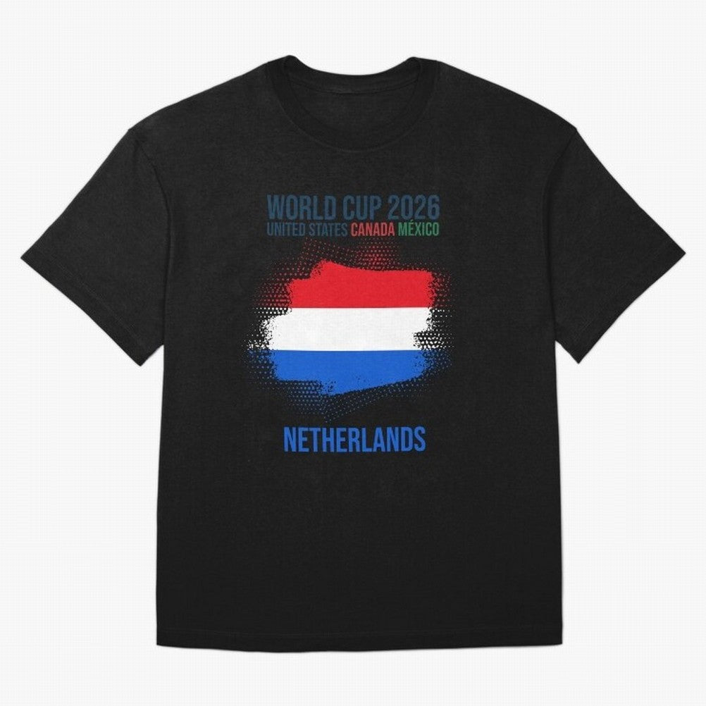 NETHERLANDS WORLD CUP 2026 Oversized T-Shirt Elevate FIFA World Cup 2026 Group Stage Capturing Messi, CR7 and Mbappe, Brazil Energy, Stadium Chants, National Pride, Trophy Dreams and Unforgettable Football Memories; Built for Supporters Chasing