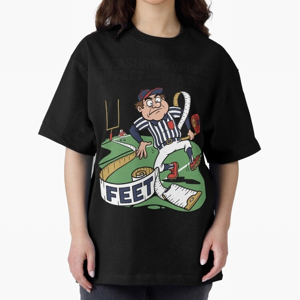 Measuring Offside in Feet ¡ª USA 2026 V2 Oversized T-Shirt Celebrate Golden Goal Energy in FIFA World Cup 2026 USA Canada Mexico for Fans of Mbappe and Neymar and England and Germany, Bringing Game Day Rituals, Football Legends, Country Pride and