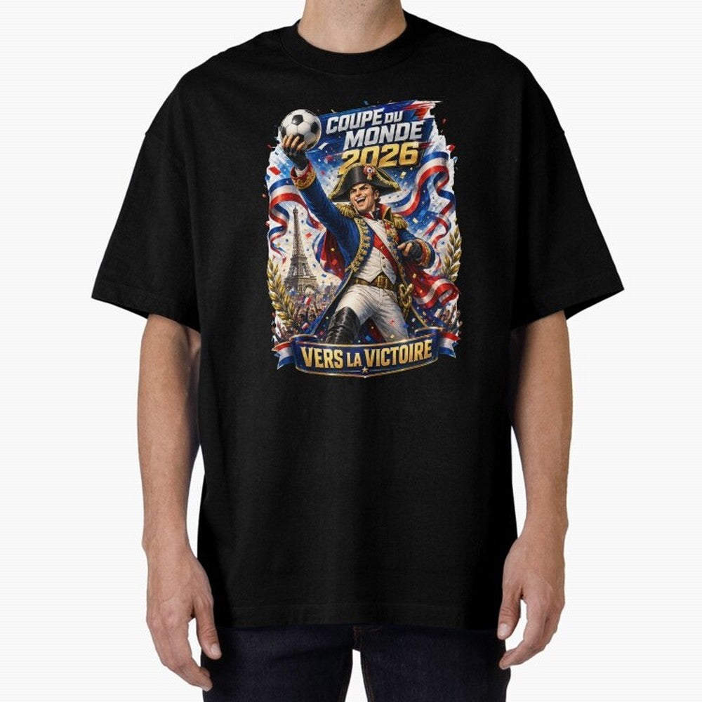 France World Cup 2026 Victory Oversized T-Shirt Enjoy FIFA World Cup 2026 Group Stage for Fans of Haaland and Mbappe and Germany, Bringing Worldwide Fan Energy, Dramatic Goals, Stadium Lights and Championship Celebrations; Perfect for People Who