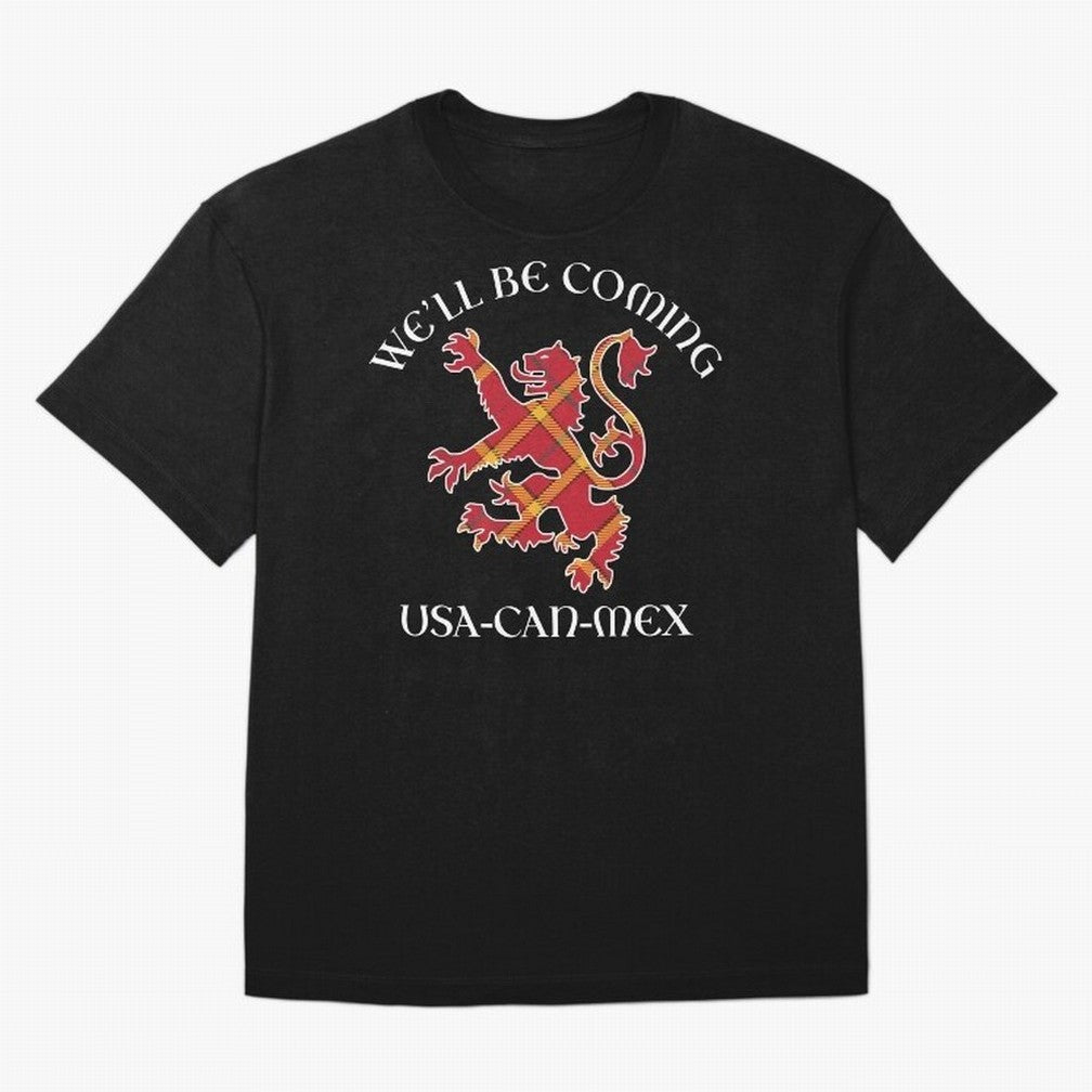 Scotland on Tour WC 2026 Oversized T-Shirt Celebrate the Biggest Stage of Global Football Passion for FIFA World Cup 2026 USA Canada Mexico, Driven by Neymar, Haaland and Cristiano Ronaldo, Brazil, Portugal and Argentina, Worldwide Fan Energy,