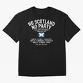 No Scotland No Party 2026 Oversized T-Shirt Celebrate National Team Dreams in FIFA World Cup 2026 Group Stage for Fans of Messi and Germany, Bringing Soccer Culture, Superstar Moments, National Team Dreams and Competitive Fire; Ideal for Passionate