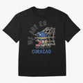 World cup 26 - Curacao Oversized T-Shirt Embrace Global Football Passion for FIFA World Cup 2026 Group Stage, Built around Cristiano Ronaldo, Argentina, Soccer Culture, Superstar Moments, National Team Dreams and Competitive Fire; Perfect for