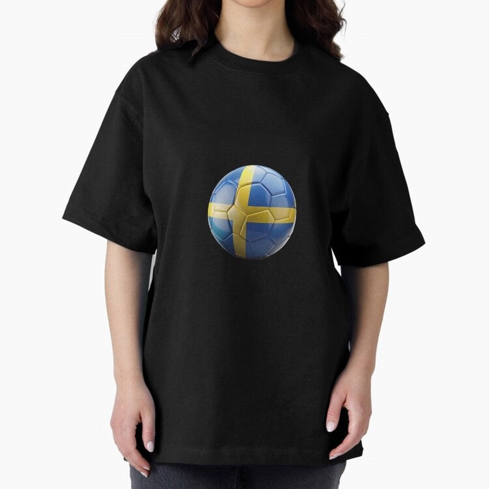 Sweden Football Oversized T-Shirt Bring Stadium Energy to Global Football Passion for FIFA World Cup 2026 Group Stage, Highlighting CR7 and Messi, Portugal, Spain and Germany, Game Day Rituals, Football Legends, Country Pride and the Road to the