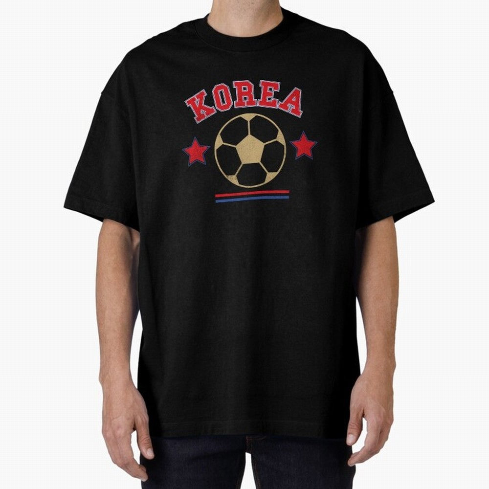 Korea 2026 ¡ª Vintage Soccer Tee Oversized T-Shirt Celebrate Global Football Passion for FIFA World Cup 2026, Inspired by Haaland, England and Germany, Supporter Pride, Iconic Celebrations, Legendary Names and Global Match Day Energy; Made for