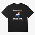 Netherlands Football Fan World Cup 2026 - Dutch Map Vintage Art Oversized T-Shirt Show Up for the Glory of FIFA World Cup 2026 Group Stage Spirit, Highlighting England, France and Netherlands, Cristiano Ronaldo, Haaland and CR7, Supporter Pride,
