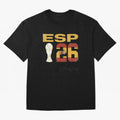 Spain Football World Cup 2026 - Vintage ESP 26 Flag Design Oversized T-Shirt Fuel FIFA World Cup 2026 Spirit, with Netherlands, Haaland and Mbappe, Supporter Pride, Iconic Celebrations, Legendary Names and Global Match Day Energy; Ideal for
