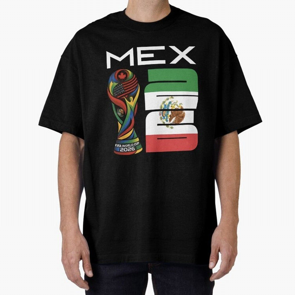 Mexico World Cup 2026 Host City Football Design Oversized T-Shirt Show Your Stadium Side during the FIFA World Cup 2026 Group Stage Journey through Haaland and Mbappe Highlights, Germany Pride, Sports Nostalgia, International Competition, Famous