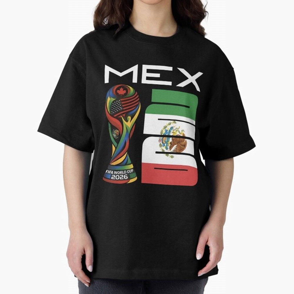 Mexico World Cup 2026 Host City Football Design Oversized T-Shirt Show Your Stadium Side during the FIFA World Cup 2026 Group Stage Journey through Haaland and Mbappe Highlights, Germany Pride, Sports Nostalgia, International Competition, Famous