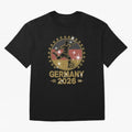 Germany Soccer World Cup 2026 Glitter Style Fan Art Oversized T-Shirt Carry National Pride through FIFA World Cup 2026 USA Canada Mexico Celebrating Neymar, Haaland and Cristiano Ronaldo, England, France and Netherlands Energy, Fan Favorite