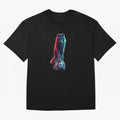 Neon Alpha Wolf with Soccer Ball | Futuristic Sports Fantasy Art Oversized T-Shirt Join the Countdown to the FIFA World Cup 2026 Group Stage Journey through Neymar, Haaland and Cristiano Ronaldo Highlights, Brazil, Portugal and Argentina Pride,
