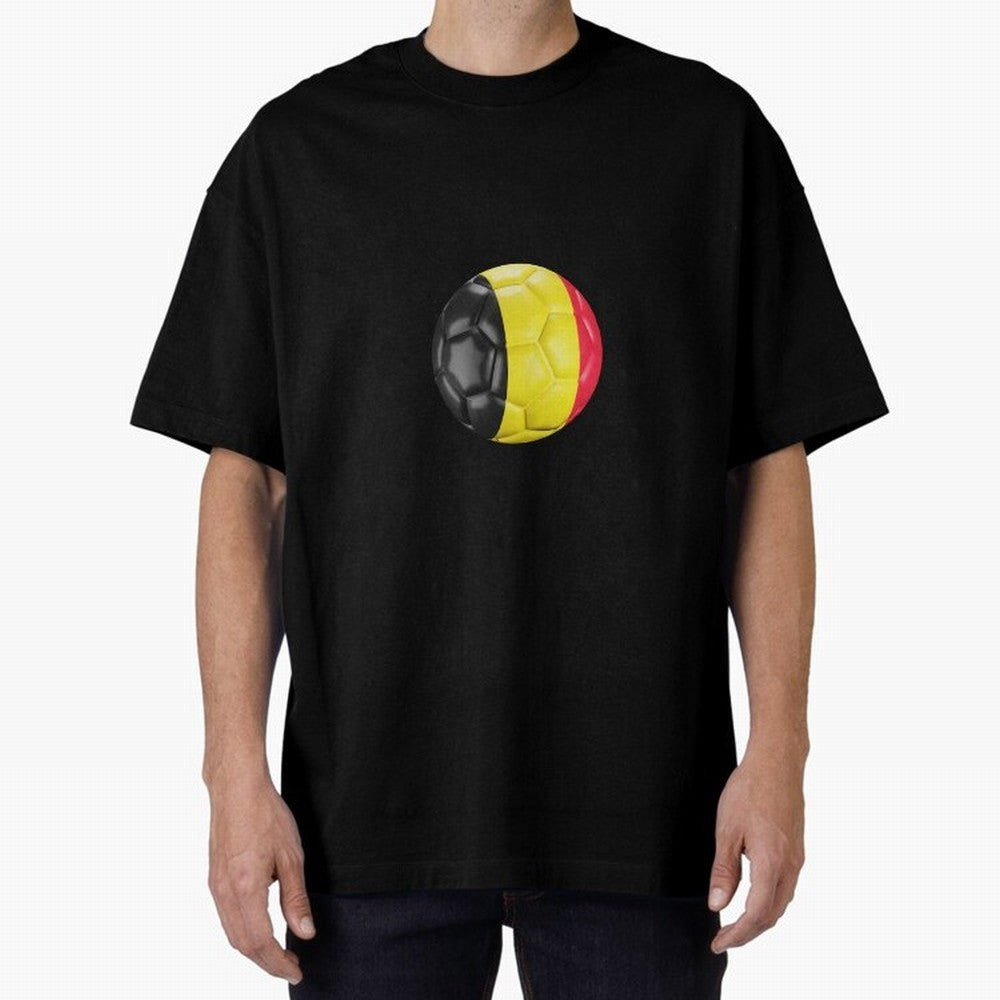Belgium Football Oversized T-Shirt Support Global Football Passion for FIFA World Cup 2026 Group Stage, Driven by Cristiano Ronaldo, Haaland and CR7, England and Germany, Tournament Hype, Historic Matchups, Family Viewing Parties and Global Sports