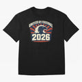 United By Football 2026 Vintage Soccer Fan USA T-Shirt Oversized T-Shirt Celebrate Unforgettable Nights in FIFA World Cup 2026 Group Stage Spirit, Highlighting England and Germany, Mbappe and Neymar, Retro Football Energy, Iconic Rivalries, Trophy