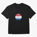 Netherlands Oversized T-Shirt Show Support during FIFA World Cup 2026 for Fans of Messi and Cristiano Ronaldo and Netherlands, Bringing Vintage Soccer Flavor, Modern Football Stars, National Flags and Final Night Emotion; Great for Supporters Who