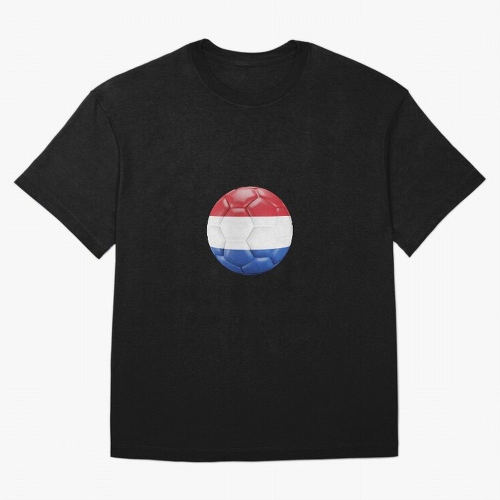 Netherlands Oversized T-Shirt Show Support during FIFA World Cup 2026 for Fans of Messi and Cristiano Ronaldo and Netherlands, Bringing Vintage Soccer Flavor, Modern Football Stars, National Flags and Final Night Emotion; Great for Supporters Who