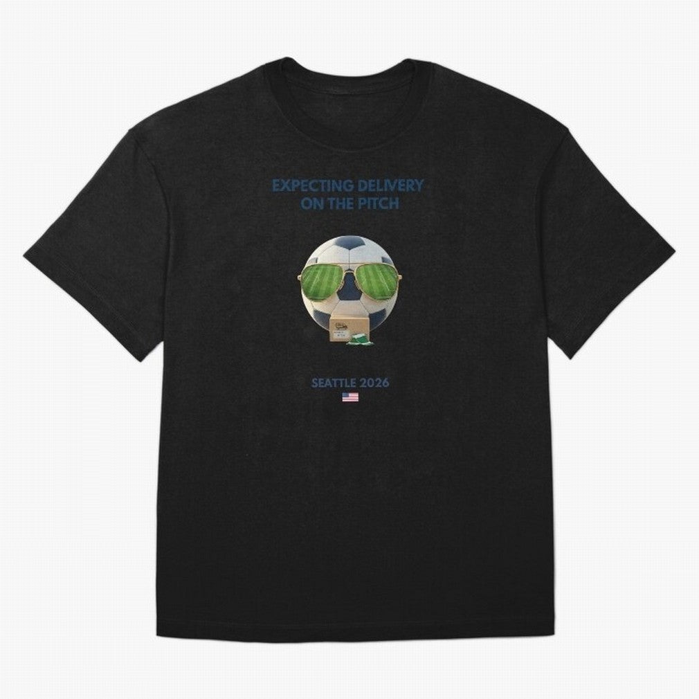WC26 Hosting City: Seattle | Fun and Smart Soccer Fan Gear Oversized T-Shirt Represent Fans Who Live for FIFA World Cup 2026 for Fans of Cristiano Ronaldo, Haaland and CR7 and Argentina, France and Brazil, Bringing Worldwide Fan Energy, Dramatic