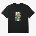 Three Nations Host Trophy Vertical Oversized T-Shirt Step into the FIFA World Cup 2026 Group Stage Journey through Neymar, Haaland and Cristiano Ronaldo Highlights, Netherlands Pride, Supporter Pride, Iconic Celebrations, Legendary Names and Global