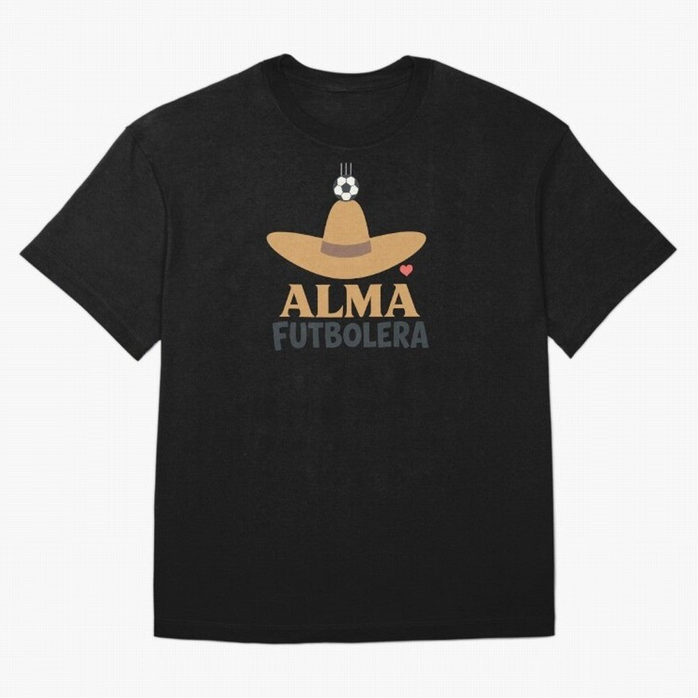 Alma Futbolera Oversized T-Shirt Celebrate Golden Goal Energy in FIFA World Cup 2026 USA Canada Mexico for Fans of Cristiano Ronaldo and Portugal, Spain and Germany, Bringing Game Day Rituals, Football Legends, Country Pride and the Road to the