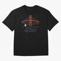 Bridge to Glory Oversized T-Shirt Celebrate Classic Football Spirit in FIFA World Cup 2026 USA Canada Mexico Built around CR7 and Messi, Germany Energy, Vintage Soccer Flavor, Modern Football Stars, National Flags and Final Night Emotion; Ideal for