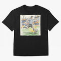 Dynamic Soccer Power Kick - Blue & White Jersey Style Oversized T-Shirt Celebrate Supporters United by FIFA World Cup 2026 USA Canada Mexico Spirit, Built around Germany, Mbappe, Tournament Hype, Historic Matchups, Family Viewing Parties and Global