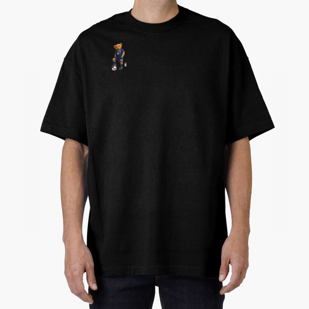 France Soccer Bear World Cup Teddy Bear Oversized T-Shirt Carry National Pride through FIFA World Cup 2026 USA Canada Mexico Celebrating Neymar, Haaland and Cristiano Ronaldo, England, France and Netherlands Energy, Fan Favorite Moments, National