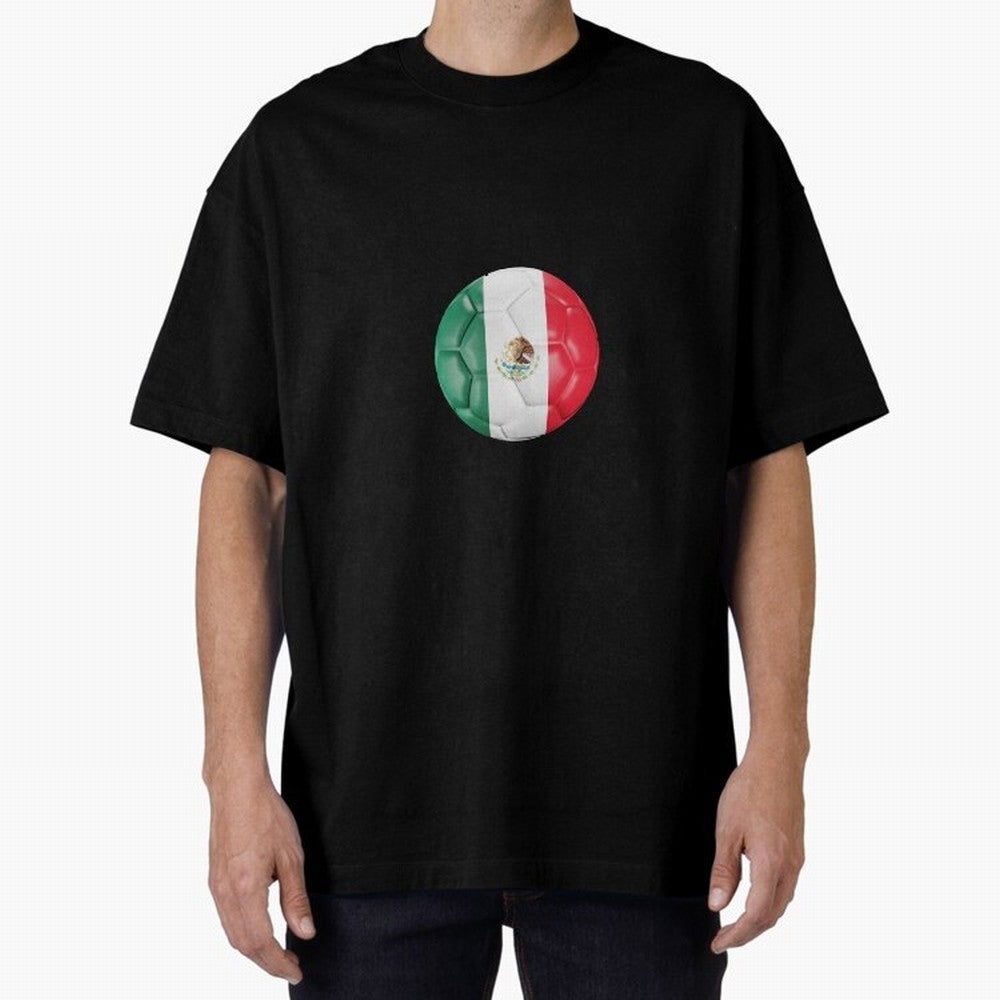 Mexico Football Oversized T-Shirt Wear the Spirit of Match Day Hype around FIFA World Cup 2026 USA Canada Mexico, Mbappe, England, France and Netherlands, Game Day Rituals, Football Legends, Country Pride and the Road to the Final; Perfect for