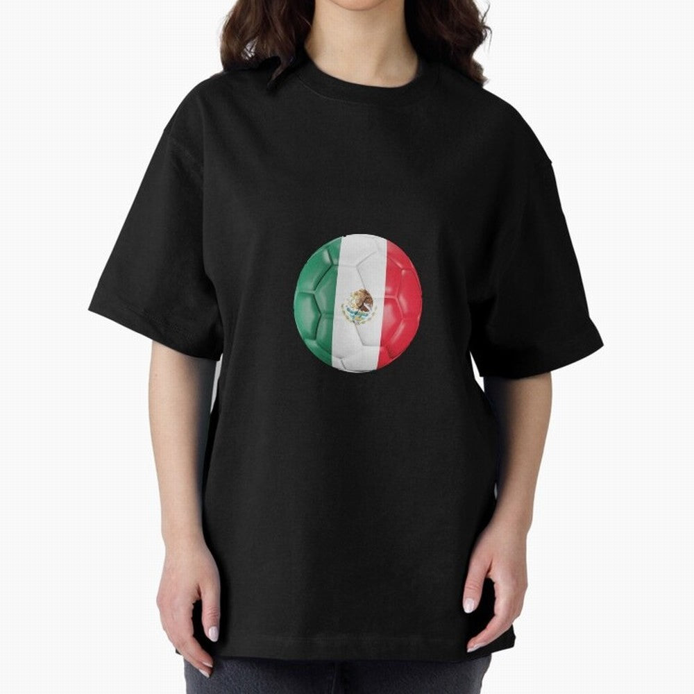 Mexico Football Oversized T-Shirt Wear the Spirit of Match Day Hype around FIFA World Cup 2026 USA Canada Mexico, Mbappe, England, France and Netherlands, Game Day Rituals, Football Legends, Country Pride and the Road to the Final; Perfect for