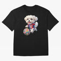 Cute Maltese Soccer Star - FIFA 2026 World Cup Edition Oversized T-Shirt Back Your Heroes with FIFA World Cup 2026 Connected to CR7 and Messi, England, France and Netherlands Energy, Goal Celebration Energy, Supporter Heritage, Football Icons and