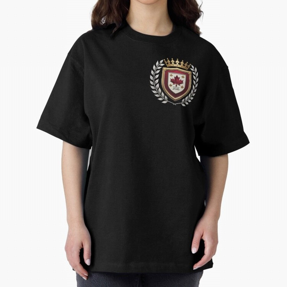 Canada World Cup 2026 Oversized T-Shirt Cheer for FIFA World Cup 2026 Capturing Messi and Cristiano Ronaldo, Portugal Energy, Fan Favorite Moments, National Team Passion, Big Match Drama and Soccer History; Great for Supporters Who Love Legendary