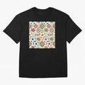 2026 World Cup Unity: Aztec & Maple Soccer Pattern Oversized T-Shirt Step into FIFA World Cup 2026 USA Canada Mexico for Fans of Messi, Neymar and Mbappe and Netherlands, Bringing Classic Soccer Heritage, Championship Pressure, Fan Loyalty and