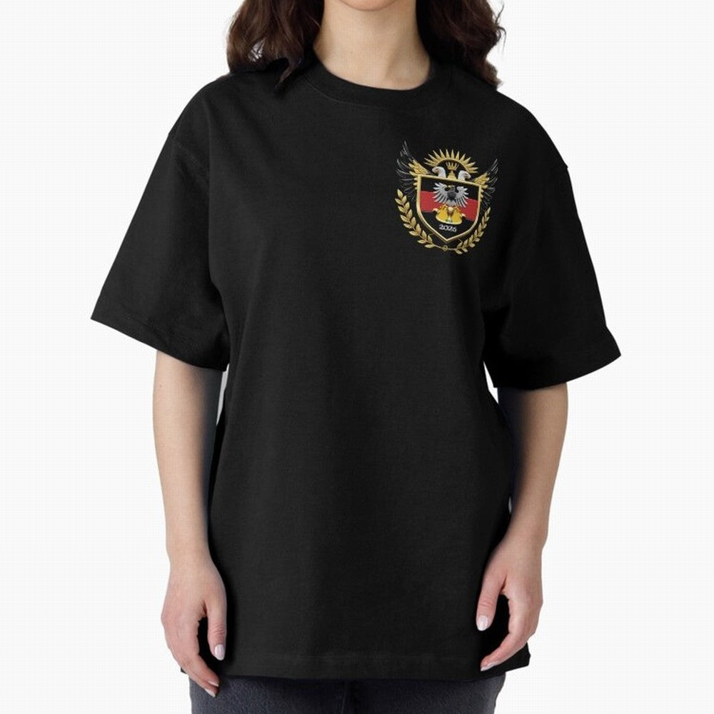Germany World Cup 2026 Oversized T-Shirt Step into FIFA World Cup 2026 Group Stage Highlighting Neymar, Haaland and Cristiano Ronaldo, Brazil, Portugal and Argentina Energy, Football History, Final Match Energy, Crowd Noise and Once in a Lifetime