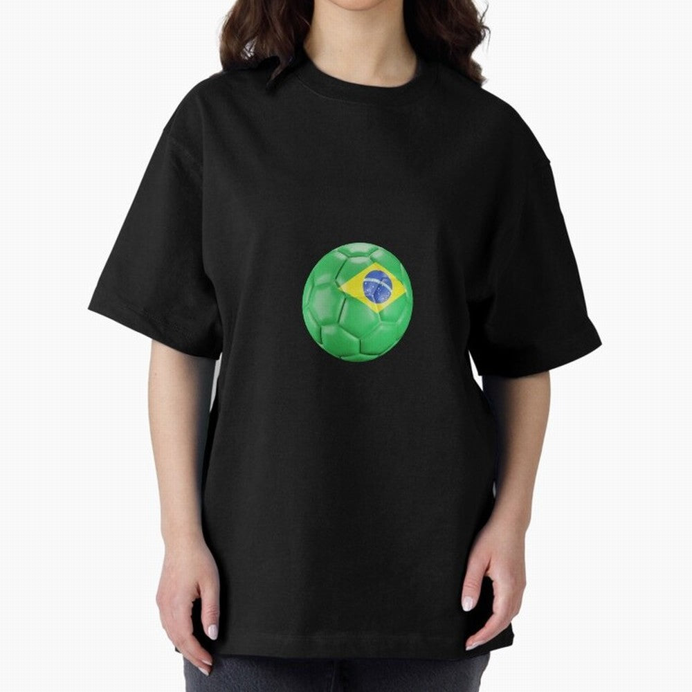 Brazil Oversized T-Shirt Join Supporters Worldwide for the FIFA World Cup 2026 Journey through Messi, Neymar and Mbappe Highlights, Portugal, Spain and Germany Pride, Goal Celebration Energy, Supporter Heritage, Football Icons and Worldwide