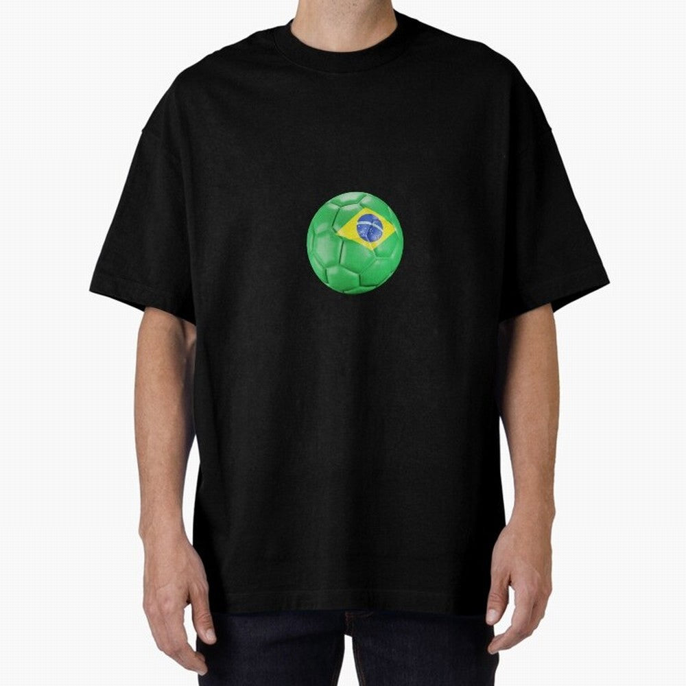 Brazil Oversized T-Shirt Join Supporters Worldwide for the FIFA World Cup 2026 Journey through Messi, Neymar and Mbappe Highlights, Portugal, Spain and Germany Pride, Goal Celebration Energy, Supporter Heritage, Football Icons and Worldwide