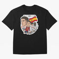 Gavi Spain National Team Football Cartoon Illustration Oversized T-Shirt Fuel Your Fan Pride for Match Day Hype around FIFA World Cup 2026 USA Canada Mexico, Messi and Cristiano Ronaldo, England, France and Netherlands, Sports Nostalgia,