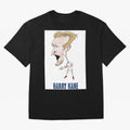Harry Kane Caricature Print Oversized T-Shirt Elevate FIFA World Cup 2026 Group Stage Spirit, Centered on France, Cristiano Ronaldo, Football Passion, Legendary Performances, Festival Vibes and Supporter Community; Great for Supporters Who Love